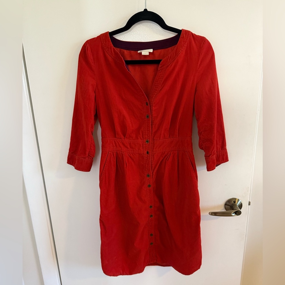 Maeve Anaheim Corduroy Dress
